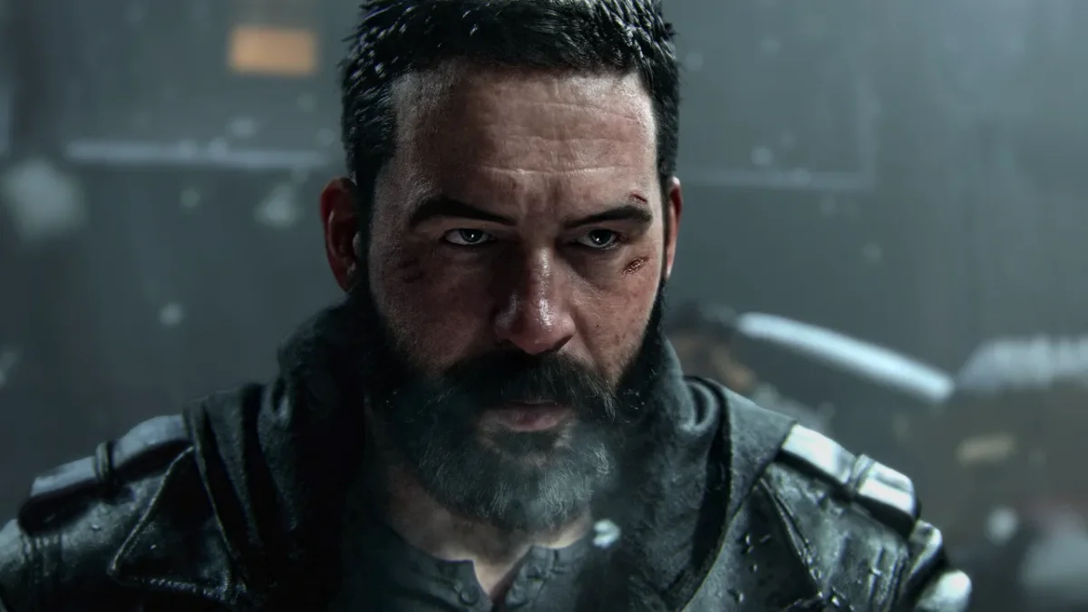 A bearded operator in a dark jacket in Call of Duty: Modern Warfare 4
